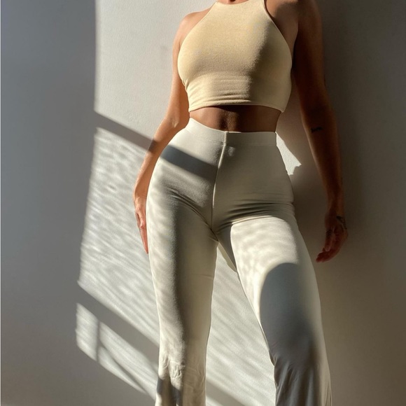 Soft Yellow Crop Too with Cross Back - Oh Polly - Picture 4 of 7